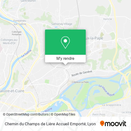 Chemin du Champs de Lière Accueil Emporté plan
