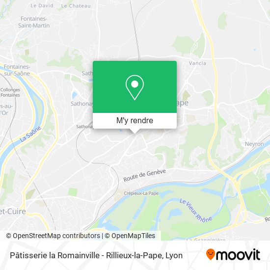 Pâtisserie la Romainville - Rillieux-la-Pape plan