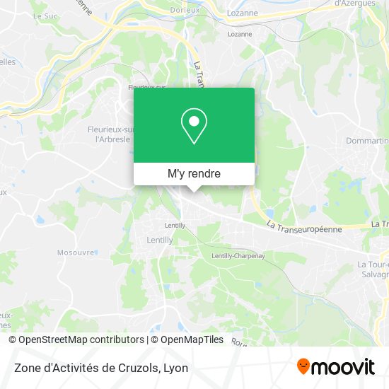 Zone d'Activités de Cruzols plan