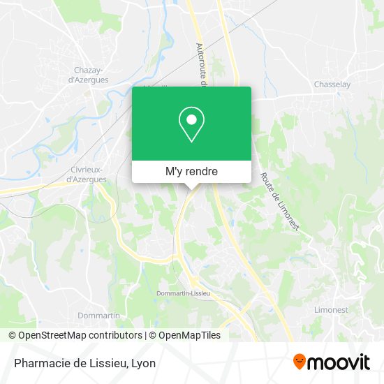 Pharmacie de Lissieu plan