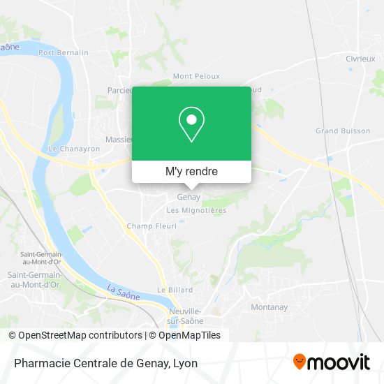 Pharmacie Centrale de Genay plan