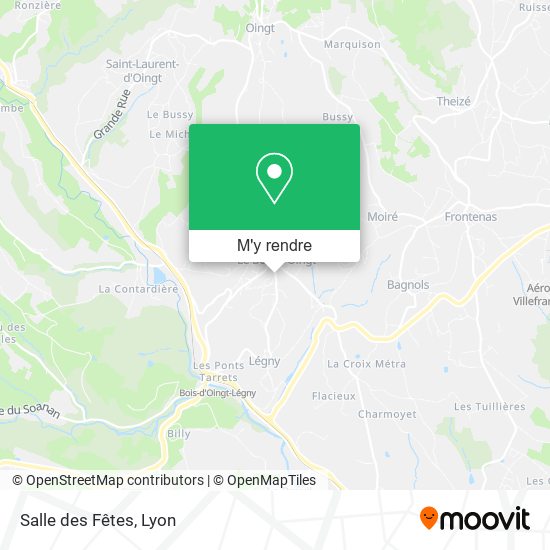 Salle des Fêtes plan