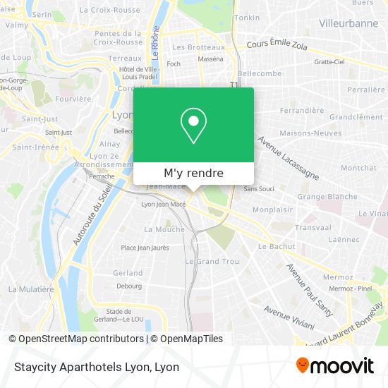 Staycity Aparthotels Lyon plan
