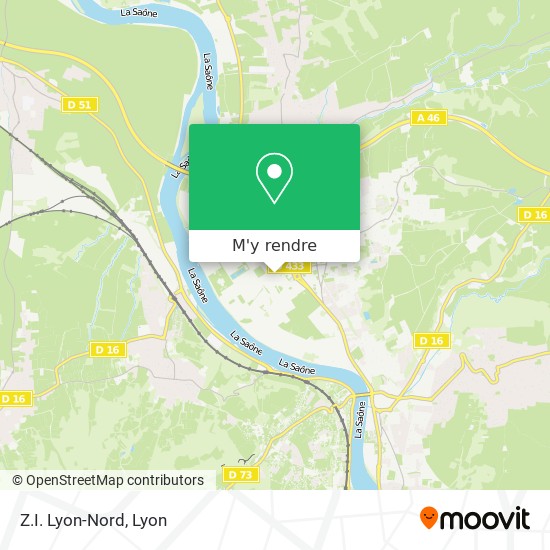 Z.I. Lyon-Nord plan