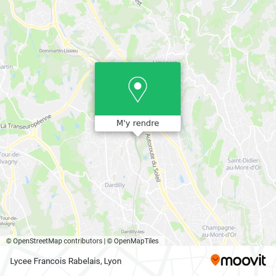 Lycee Francois Rabelais plan