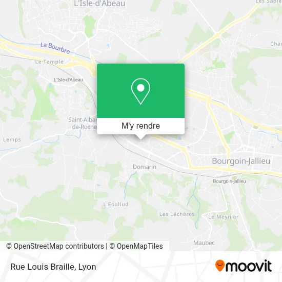 Rue Louis Braille plan
