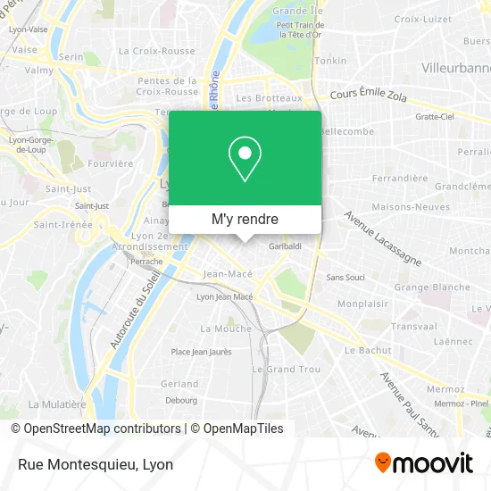 Rue Montesquieu plan