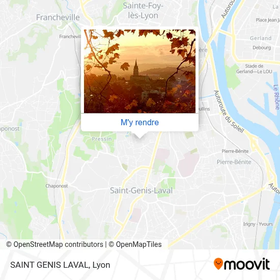 SAINT GENIS LAVAL plan