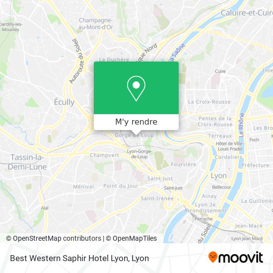 Best Western Saphir Hotel Lyon plan