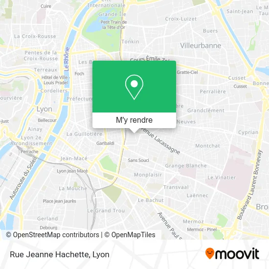 Rue Jeanne Hachette plan