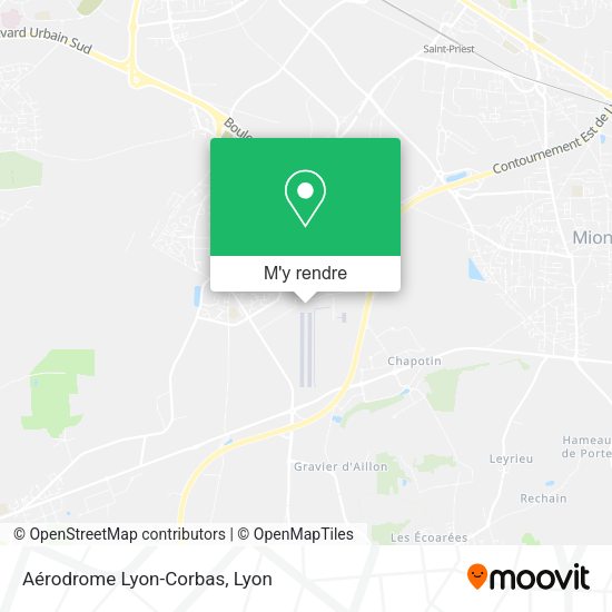 Aérodrome Lyon-Corbas plan