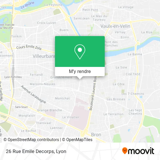 26 Rue Emile Decorps plan