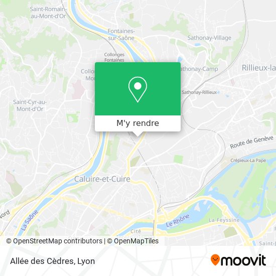 Allée des Cèdres plan