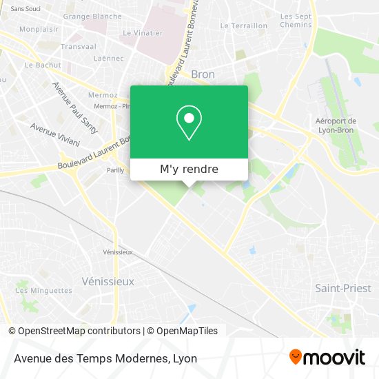 Avenue des Temps Modernes plan
