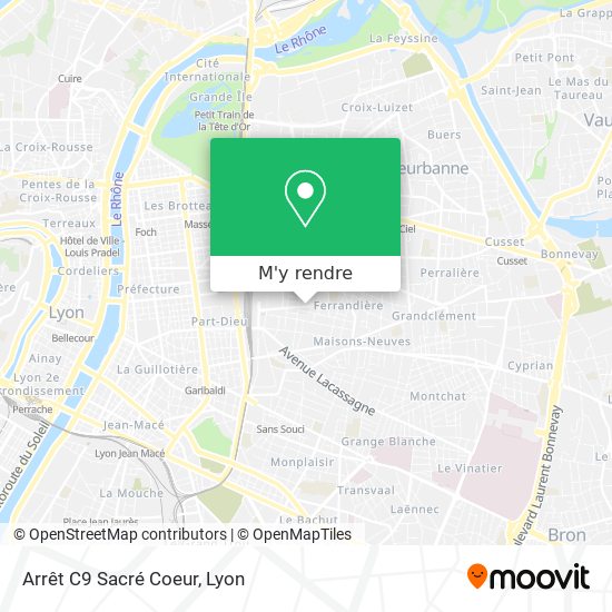 Arrêt C9 Sacré Coeur plan