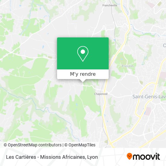 Les Cartières - Missions Africaines plan