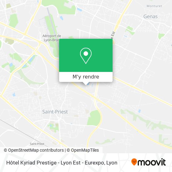Hôtel Kyriad Prestige - Lyon Est - Eurexpo plan