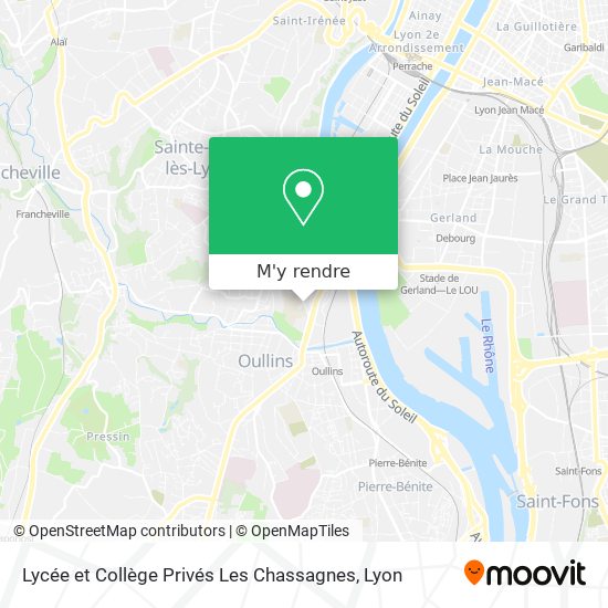 Lycée et Collège Privés Les Chassagnes plan