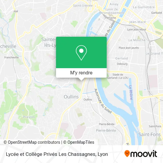 Lycée et Collège Privés Les Chassagnes plan