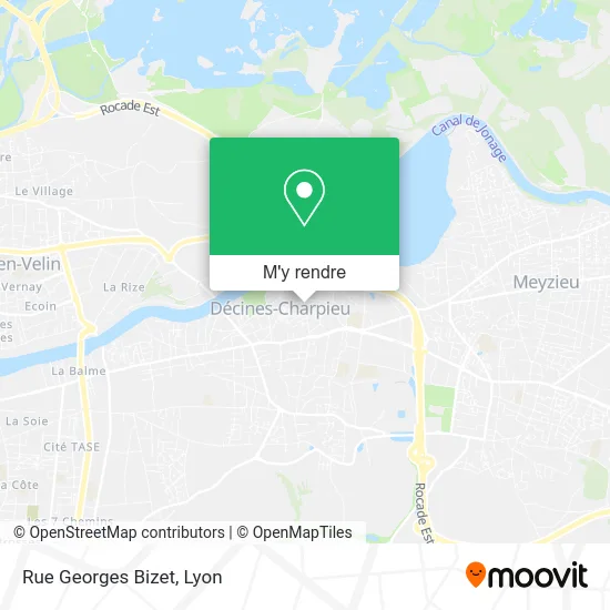 Rue Georges Bizet plan