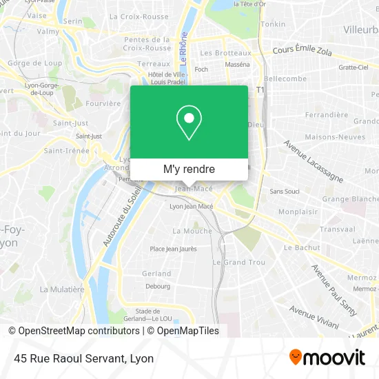 45 Rue Raoul Servant plan
