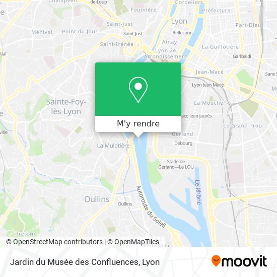 Jardin du Musée des Confluences plan