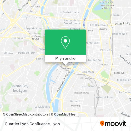 Quartier Lyon Confluence plan