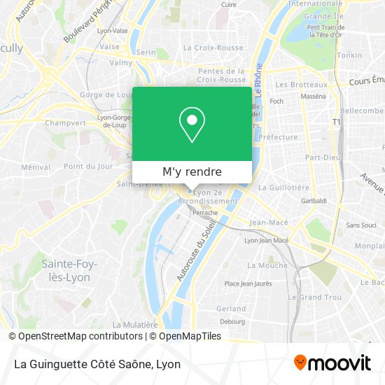 La Guinguette Côté Saône plan