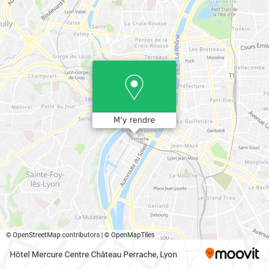 Hôtel Mercure Centre Château Perrache plan