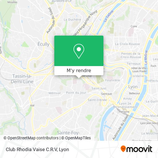Club Rhodia Vaise C.R.V plan