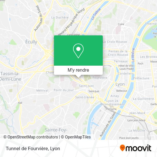 Tunnel de Fourvière plan