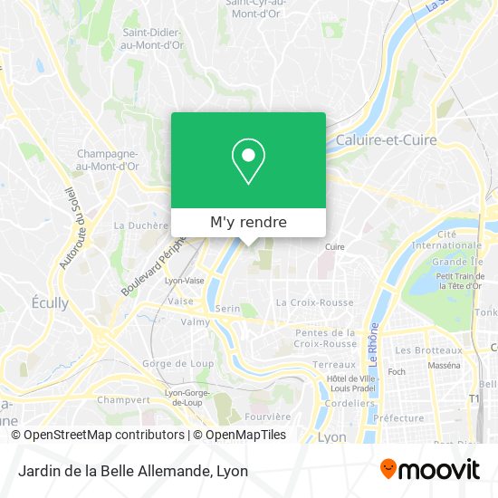 Jardin de la Belle Allemande plan
