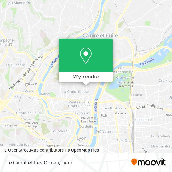 Le Canut et Les Gônes plan