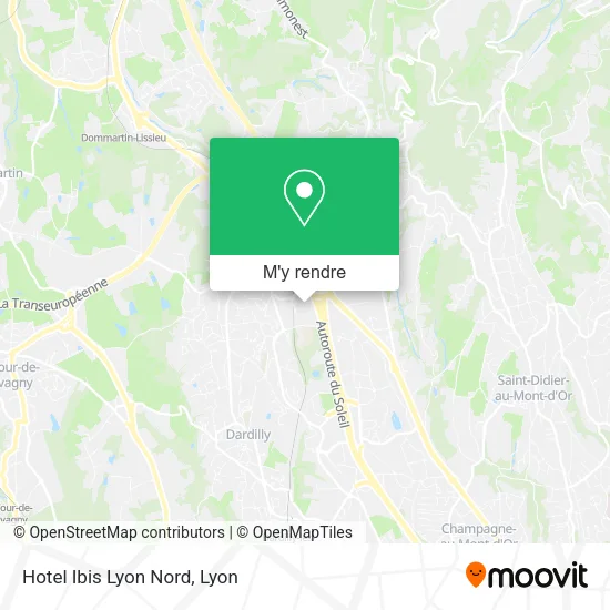 Hotel Ibis Lyon Nord plan