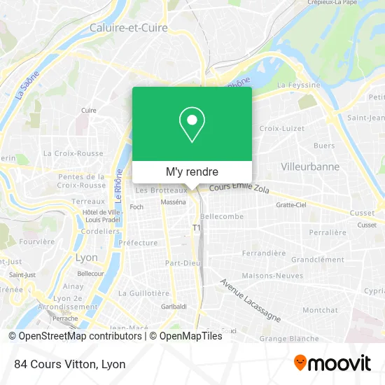 84 Cours Vitton plan