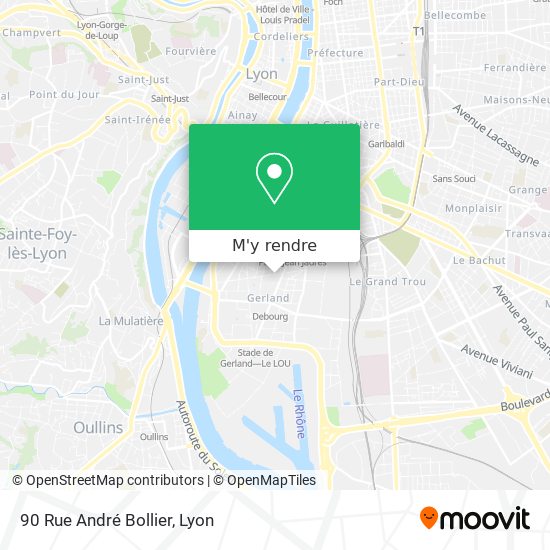 90 Rue André Bollier plan