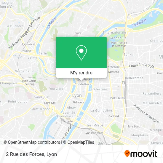 2 Rue des Forces plan