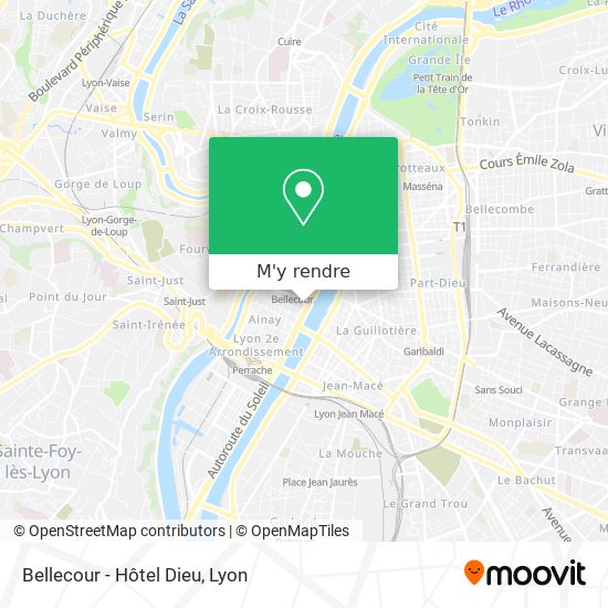 Bellecour - Hôtel Dieu plan