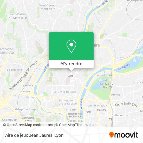 Aire de jeux Jean Jaurès plan
