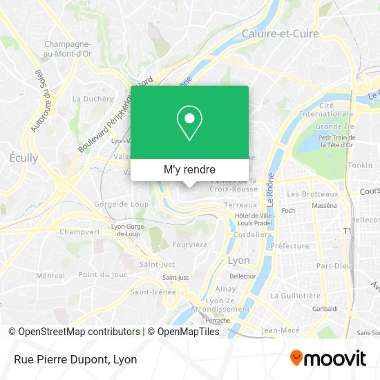 Rue Pierre Dupont plan