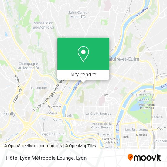 Hôtel Lyon Métropole Lounge plan
