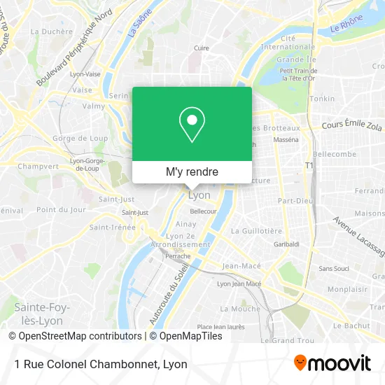 1 Rue Colonel Chambonnet plan