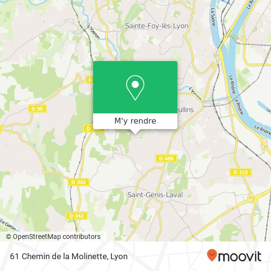 61 Chemin de la Molinette plan