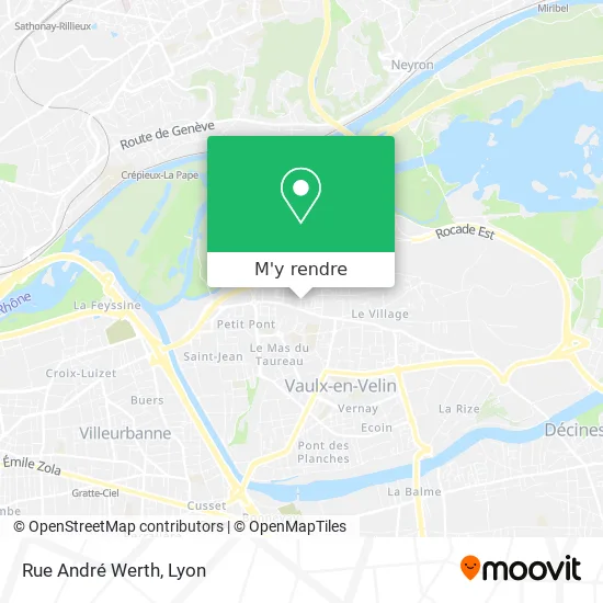 Rue André Werth plan