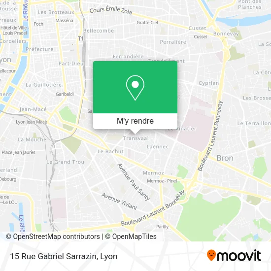 15 Rue Gabriel Sarrazin plan