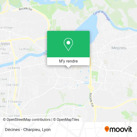 Décines - Charpieu plan