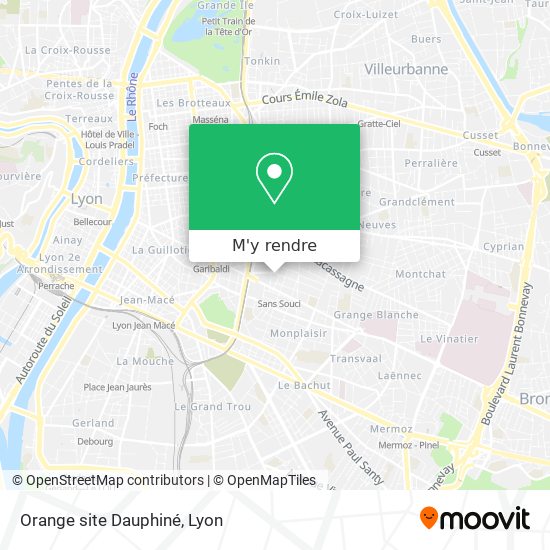 Orange site Dauphiné plan