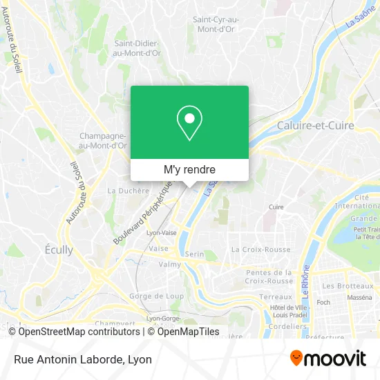 Rue Antonin Laborde plan