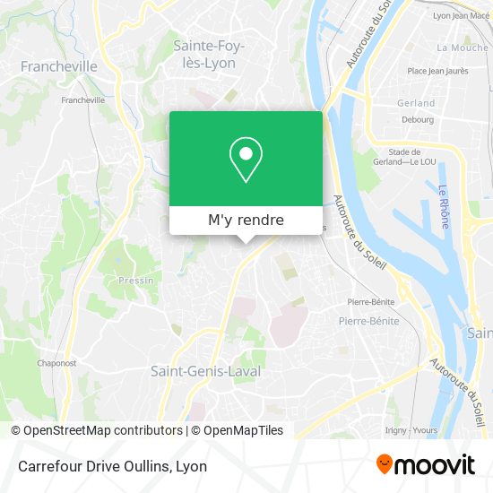 Carrefour Drive Oullins plan