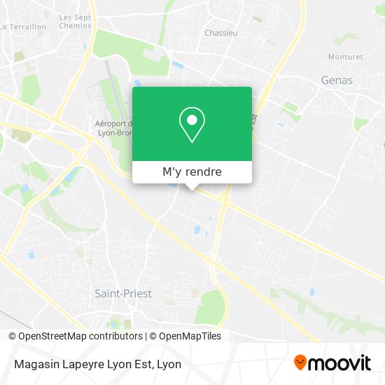 Magasin Lapeyre Lyon Est plan